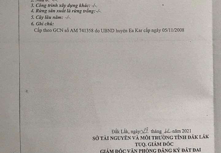 ĐẤT ĐẸP – GIÁ ĐẦU TƯ - CHÍNH CHỦ CẦN BÁN GẤP LÔ ĐẤT Xã EaPal, Eakar, Đắk Lắk.