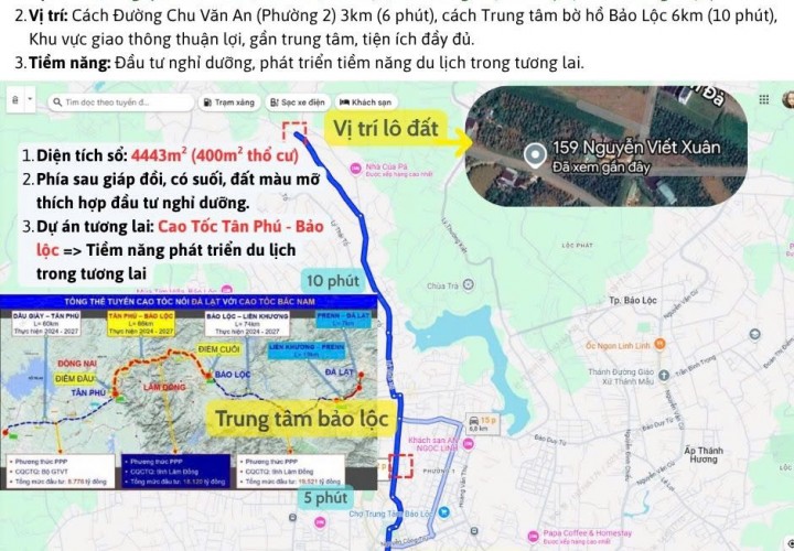 ĐẤT SIÊU ĐẸP  - GIÁ ĐẦU TƯ CHÍNH CHỦ BÁN NHANH ĐẤT TẠI  Nguyễn Việt Xuân,Xã Đam Bri, Bảo Lộc