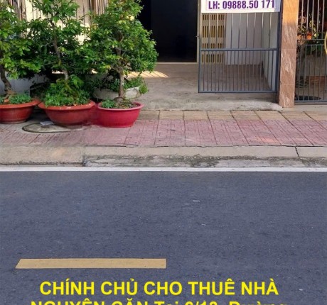CHÍNH CHỦ CHO THUÊ NHÀ NGUYÊN CĂN Tại Nguyễn Văn Lâu, Phường 8, TP Vĩnh Long