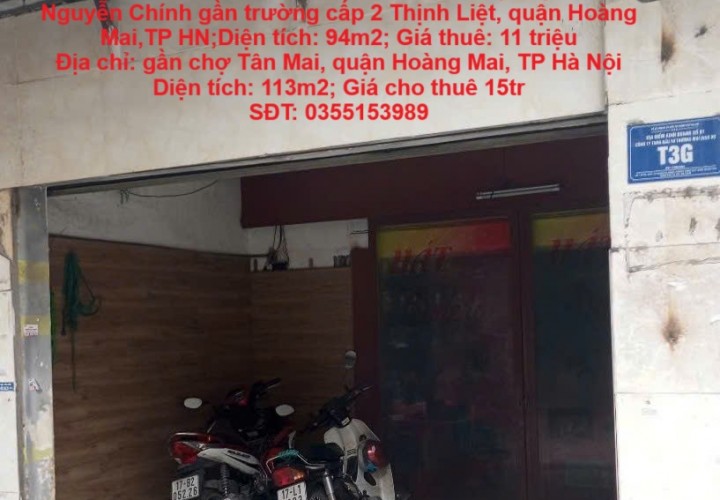 Chính Chủ Cần cho thuê nhanh 2 căn nhà tại quận Hoàng Mai, TP Hà Nội
