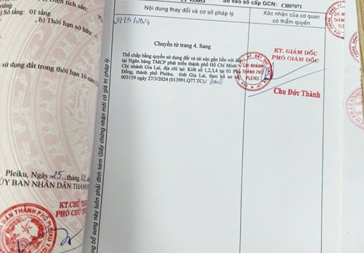 Đất Đẹp - Giá Tốt - Chính Chủ Cần Bán Lô Đất Vị Trí Đẹp Tại Xã Biển Hồ Tp Pleiku, Gia Lai