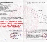 ĐẤT CHÍNH CHỦ - MẶT TIỀN - Xã An Hoà, Huyện An Dương, TP Hải Phòng