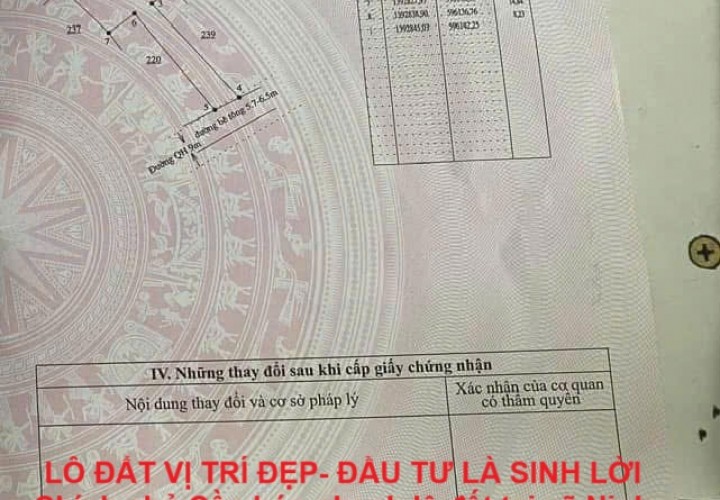 LÔ ĐẤT VỊ TRÍ ĐẸP- ĐẦU TƯ LÀ SINH LỜI Chính chủ Cần bán nhanh lô đất tại thị xã Ninh Hòa, tỉnh Khánh Hòa