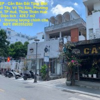 ĐẤT ĐẸP - Cần Bán Đất Tặng Biệt Thự Phố Tây, Võ Thị Sáu, Phường Phú Hội, TP Huế, Thừa Thiên Huế.