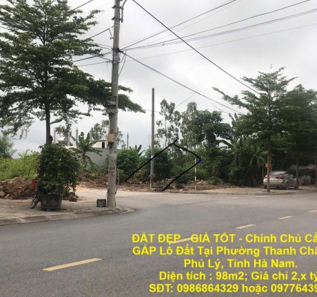 ĐẤT ĐẸP - GIÁ TỐT - Chính Chủ Cần Bán GẤP Lô Đất Tại Phường Thanh Châu, TP. Phủ Lý, Tỉnh Hà Nam.