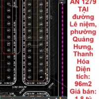 HOT HOT - CẦN BÁN LÔ ĐẤT DỰ ÁN 1279 TẠI đường Lê niệm, phường Quảng Hưng, Thanh Hóa