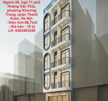 BÁN NHÀ CĂN HỘ , TẠO RA DÒNG TIỀN LUÔN. Toạ Lạc Tại Phố Hoàng Văn Thái, Quận Thanh Xuân, Hà Nội.