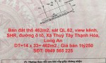 Bán đất thổ 462m2, sát QL.62, view kênh, SHR, đường ô tô, Xã Thuỷ Tây Thạnh Hóa, Long An