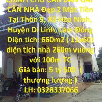 CHÍNH CHỦ CẦN BÁN GẤP CĂN NHÀ Đẹp 2 Mặt Tiền Tại Xã Hòa Ninh, Huyện Di Linh, Lâm Đồng