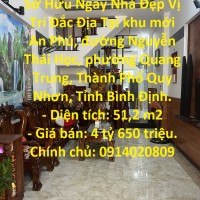 Sở Hữu Ngay Nhà Đẹp Vị Trí Đắc Địa Tại Thành Phố Quy Nhơn, Tỉnh Bình Định.