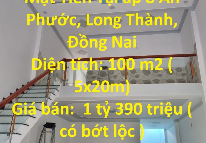 Sở Hữu Ngay Căn Nhà  Mặt Tiền Tại KCN An Phước - Long Thành - Đồng Nai