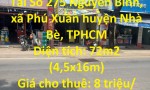 CẦN CHO THUÊ NHANH MẶT BẰNG KINH DOANH Tai huyện Nhà Bè, TPHCM
