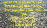 MỞ BÁN 8 LÔ Đất Đô Thị 3164 - Vị Trí Sầm Uất Nhất Tại Đông Sơn - Thanh Hóa
