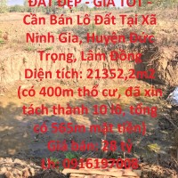 ĐẤT ĐẸP - GIÁ TỐT - Cần Bán Lô Đất Tại Xã Ninh Gia, Huyện Đức Trọng, Lâm Đồng