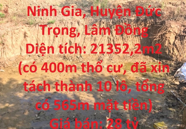 ĐẤT ĐẸP - GIÁ TỐT - Cần Bán Lô Đất Tại Xã Ninh Gia, Huyện Đức Trọng, Lâm Đồng