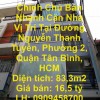 Chính Chủ Bán Nhanh Căn Nhà Vị Trí Tại Đường Nguyễn Thanh Tuyền, Phường 2, Quận Tân Bình,  HCM