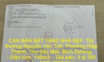 CẦN BÁN ĐẤT TẶNG NHÀ ĐẸP  TẠI  Đường Nguyễn Văn Trỗi, Phường Hiệp Thành, Thủ Dầu Một, Bình Dương