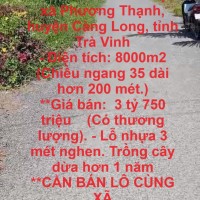 HOT HOT ! - Chính Chủ Cần Bán 2 Lô Đất tại  xã Phương Thạnh, huyện Càng Long, tỉnh Trà Vinh