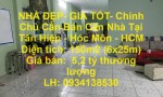 NHÀ ĐẸP- GIÁ TỐT- Chính Chủ Cần Bán Căn Nhà Tại Tân Hiệp - Hóc Môn - HCM