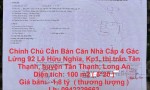 Chính Chủ Cần Bán Căn Nhà Cấp 4 Gác Lửng Huyện Tân Thạnh, Long An