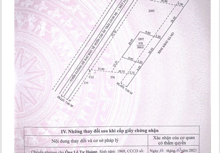 Hot hot hot! Cần bán gấp siêu phẩm 2 mặt tiền đường tại Nhơn Ái, Phong Điền, Cần Thơ