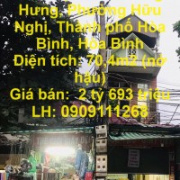 NHÀ ĐẸP – GIÁ TỐT - CHÍNH CHỦ Cần Bán Nhà Mặt Phố Phường Hữu Nghị, TP Hòa Bình