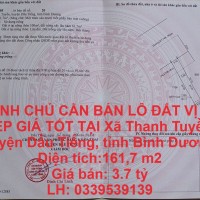 CHÍNH CHỦ CẦN BÁN LÔ ĐẤT VỊ TRÍ ĐẸP GIÁ TỐT TẠI Dầu Tiếng, Bình Dương .LH 0339539139