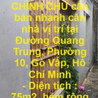 CHÍNH CHỦ cần bán nhanh căn nhà vị trí tại quận Gò Vấp, TPHCM