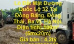 Gia Đình Cần Bán  Lô Đất Mặt Đường Quốc Lộ 32 Tại Đồng Thái, Ba Vì ,Hà Nội.