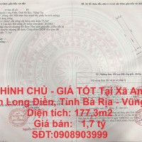 ĐẤT CHÍNH CHỦ - GIÁ TỐT Tại Xã An Ngãi, Huyện Long Điền, Tỉnh Bà Rịa - Vũng Tàu