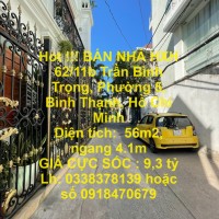 Hot !!! BÁN NHÀ HXH Thẳng Một Trục TRẦN BÌNH TRỌNG, PHƯỜNG 5, BÌNH THẠNH