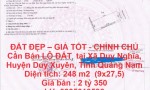 ĐẤT ĐẸP – GIÁ TỐT - CHÍNH CHỦ Cần Bán LÔ ĐẤT  tại Xã Duy Nghĩa, Huyện Duy Xuyên, Tỉnh Quảng Nam