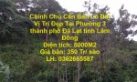 Chính Chủ Cần Bán Lô Đất Vị Trí Đẹp Tại Phường 3 thành phố Đà Lạt tỉnh Lâm Đồng