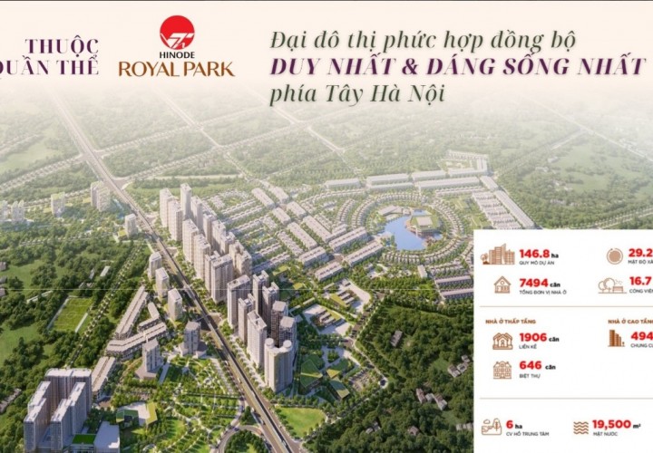 HÀNG HIẾM‐ bán SH36 khu Ý tại KĐT HINODE ROYAL PARK- Kim Chung Di Trạch, Hoài Đức, Hà Nội ( gần Nhổn)