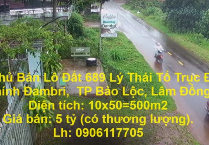 Chính Chủ Bán Lô Đất 689 Lý Thái Tổ Trục Đường Chính Đambri,  TP Bảo Lộc, Lâm Đồng