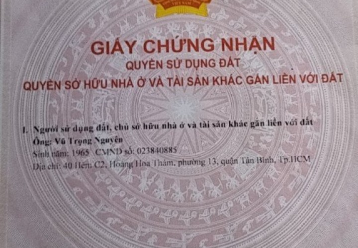 NHÀ ĐẸP – GIÁ TỐT – CHÍNH CHỦ CẦN BÁN nhanh căn nhà vị trí tại xã Xuân Thới Sơn, huyện Hóc Môn