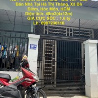 HOT !!! NHÀ Chính Chủ - Giá Tốt - Cần Bán Nhà Tại Hà Thị Tháng, Xã Bà Điểm, Hóc Môn, HCM