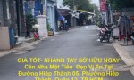 GIÁ TỐT- NHANH TAY SỞ HỮU NGAY  Căn Nhà Mặt Tiền  Đẹp Vị Trí Tại Quận 12, TP HCM