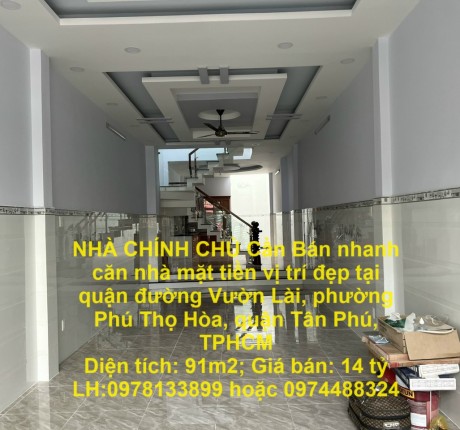 CHÍNH CHỦ Bán NHÀ ĐẤT Vị Trí Đẹp Tại đường Ngô Quyền , Phường 3, TP Cao lãnh ,Đồng Tháp