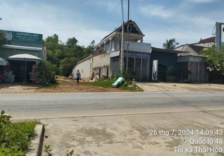 ĐẤT ĐẸP- GIÁ ĐẦU TƯ - CẦN BÁN LÔ ĐẤT VỊ TRÍ ĐẸP  tại  Xã Nghĩa Tiến, Thị xã Thái Hòa, Nghệ An