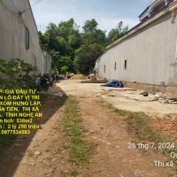 ĐẤT ĐẸP- GIÁ ĐẦU TƯ - CẦN BÁN LÔ ĐẤT VỊ TRÍ ĐẸP  tại  Xã Nghĩa Tiến, Thị xã Thái Hòa, Nghệ An