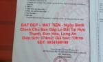 ĐẤT ĐẸP – MẶT TIỀN - Ngộp Bank Chính Chủ Bán Gấp Lô Đất Tại Hựu Thạnh, Đức Hòa, Long An