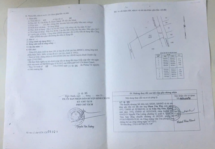 CHÍNH CHỦ CẦN BÁN Bán Nhà - Đất Xã Tân Kiên, Huyện Bình Chánh - TP Hồ Chí Minh