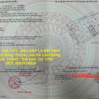 ĐẤT ĐẸP - GIÁ TỐT - Bán GẤP Lô Đất Tiềm Năng Tại Xã Đông Thanh Lâm Hà Lâm Đồng