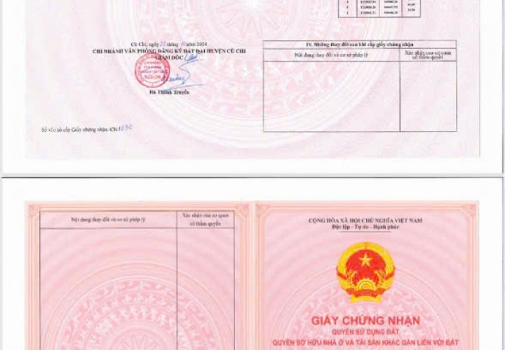 NHANH TAY SỞ HỮU NGAY LÔ ĐẤT ĐẸP Diện Tích 700 m2 Sẵn 40m Thổ Cư Tại Xã Thái Mỹ- H. Củ Chi- TPHCM
