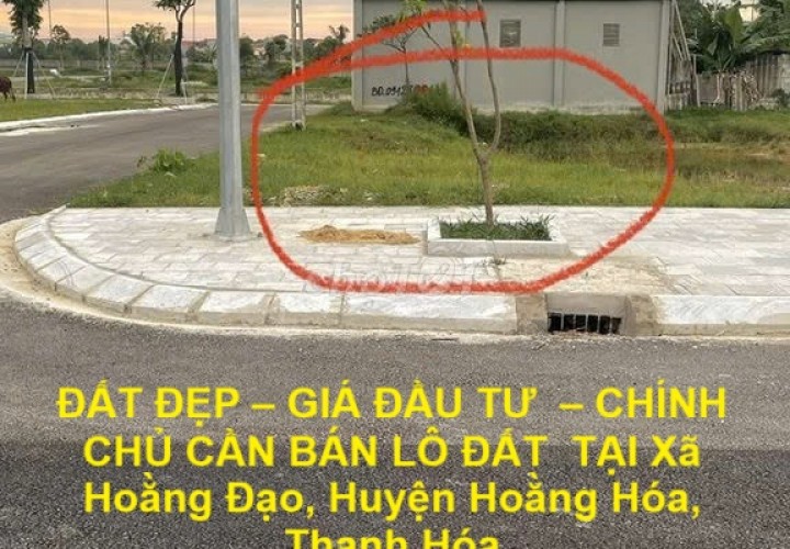 ĐẤT ĐẸP – GIÁ ĐẦU TƯ  – CHÍNH CHỦ CẦN BÁN LÔ ĐẤT  TẠI Xã Hoằng Đạo, Huyện Hoằng Hóa, Thanh Hóa
