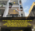 Sở Hữu Ngay 2 SIÊU PHẨM NHÀ PHỐ HẺM XE HƠI THÔNG Tại Thành Phố Hồ Chí Minh