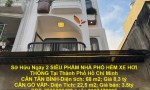 Sở Hữu Ngay 2 SIÊU PHẨM NHÀ PHỐ HẺM XE HƠI THÔNG Tại Thành Phố Hồ Chí Minh