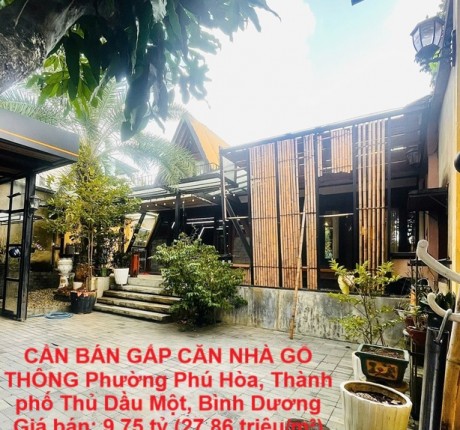 Gia đình đã về định cư tại Đà Nẵng, NAY CẦN BÁN GẤP CĂN NHÀ GỖ THÔNG!
