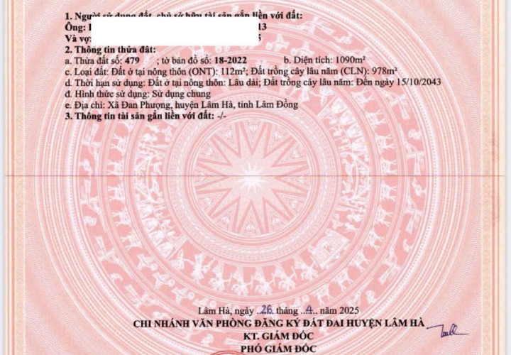 CẦN BÁN Căn nghỉ dưỡng 1.000m2 sẵn Nhà, sẵn sân vườn, sẵn luống trồng rau thế này tại Lâm Hà, Lâm Đồng